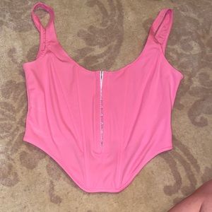Pink corset
